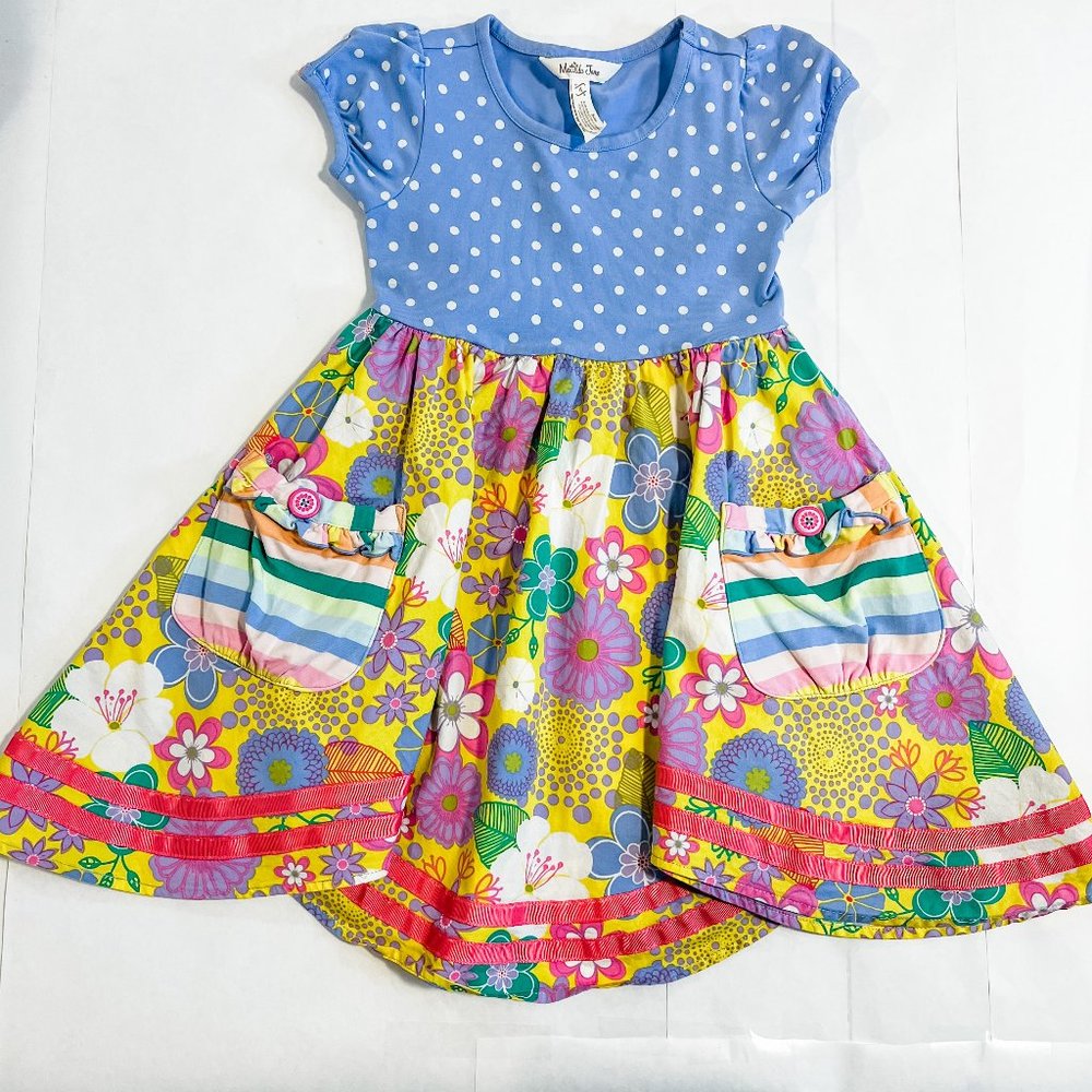 Matilda Jane Clothing SUCH FRESH AIR dress with Pockets Girls Size 4 NWOT